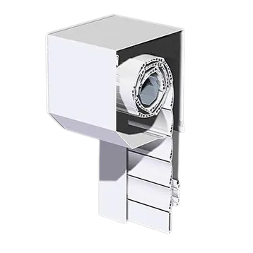 Fehér műanyag redőny metszet